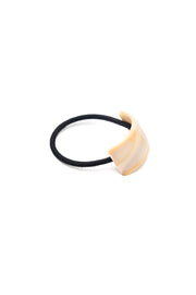 Rectangle Cuff Hair Tie Elastic in Ivory